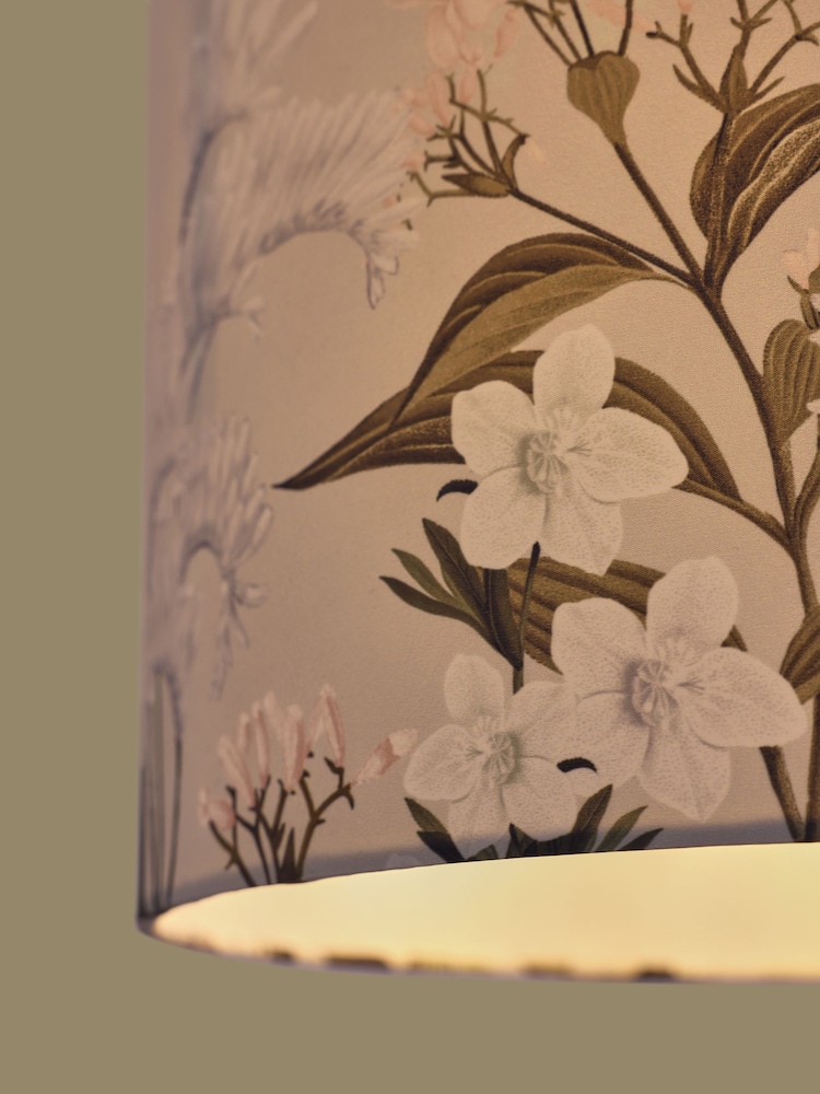 Multi Floral Print Easy Fit Ceiling Light - Image 2 of 5 Multi Floral Print Easy Fit Ceiling Light - Image 2 of 5