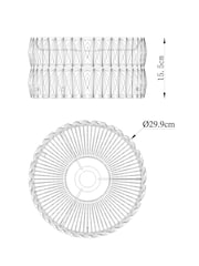 Smoke Grey Aria Easy Fit Lamp Shade - Image 6 of 6
