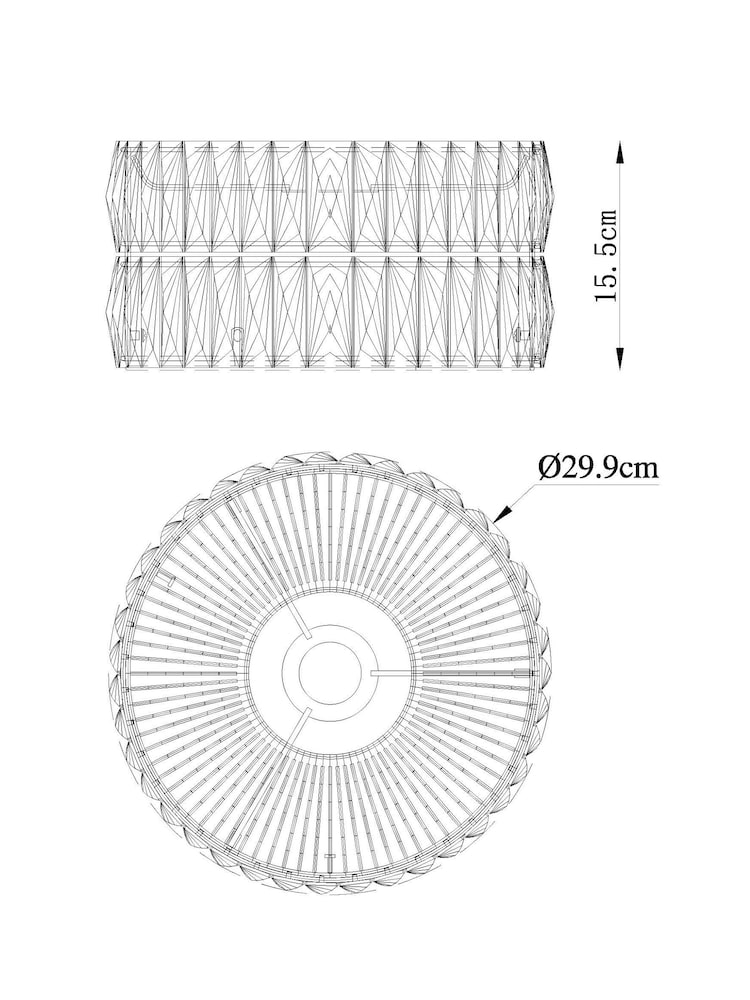 Smoke Grey Aria Easy Fit Lamp Shade - Image 6 of 6