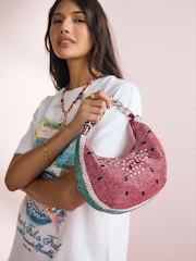 Red Sequin Fruit Shoulder Bag - Image 1 of 10