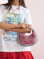 Red Sequin Fruit Shoulder Bag - Image 4 of 10