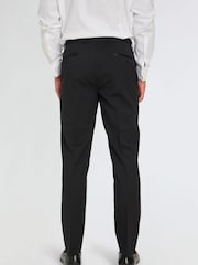 Harry Brown Black Leo Tuxedo Dinner Trousers with Satin Stripe Detail - Image 4 of 13