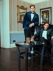 Harry Brown Black Leo Tuxedo Dinner Trousers with Satin Stripe Detail - Image 10 of 13