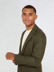 Harry Brown Green Arthur Flannel Blazer - Image 10 of 12