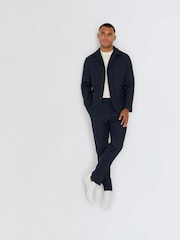 Harry Brown Blue Arthur Flannel Jacket - Image 10 of 10