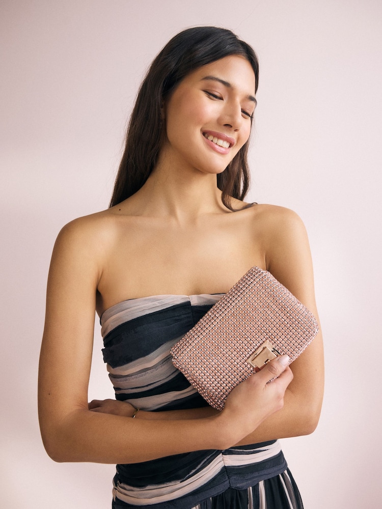 Champán - Sparkle Mini Cross-Body Bag - Imagen 1 de 11