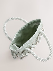 Blue Beaded Handheld Bag - Image 8 of 10