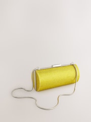 Lime Green Sparkle Barrel Clutch Bag - Image 8 of 12