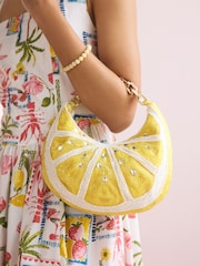 Yellow Sequin Fruit Shoulder Bag - Image 6 of 12