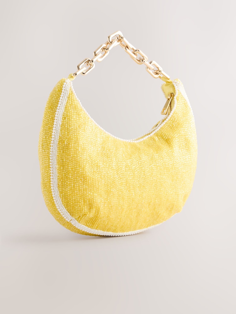 Yellow Sequin Fruit Shoulder Bag - Image 9 of 12