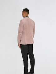 Harry Brown Pink Leo Velvet Tuxedo Dinner Jacket with Shawl Lapel Detail - Image 8 of 12