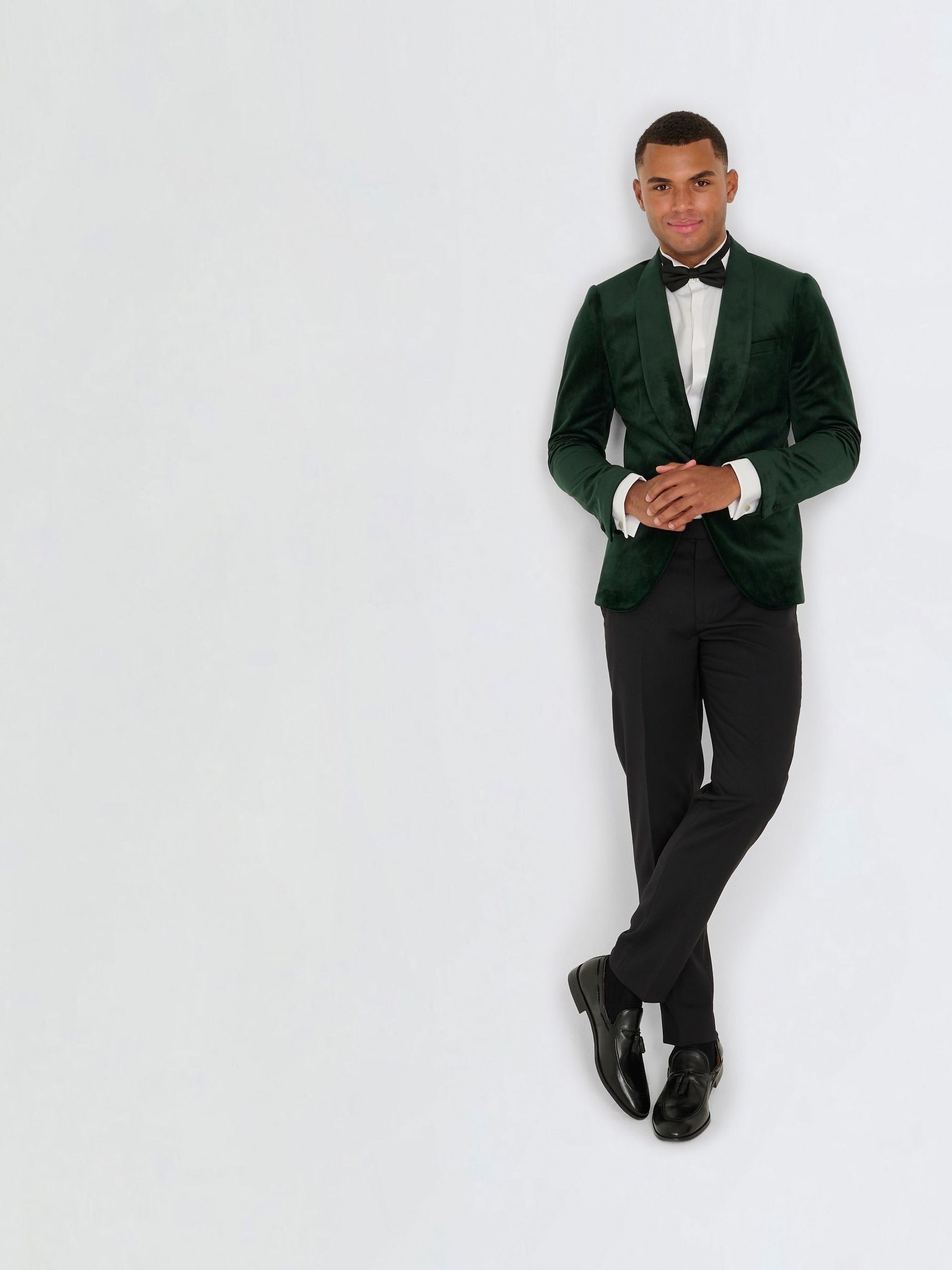 Buy Harry Brown Green Leo Velvet Tuxedo Dinner Jacket with