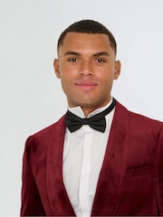 Harry Brown Red Leo Velvet Tuxedo Dinner Jacket with Shawl Lapel Detail - Image 14 of 17