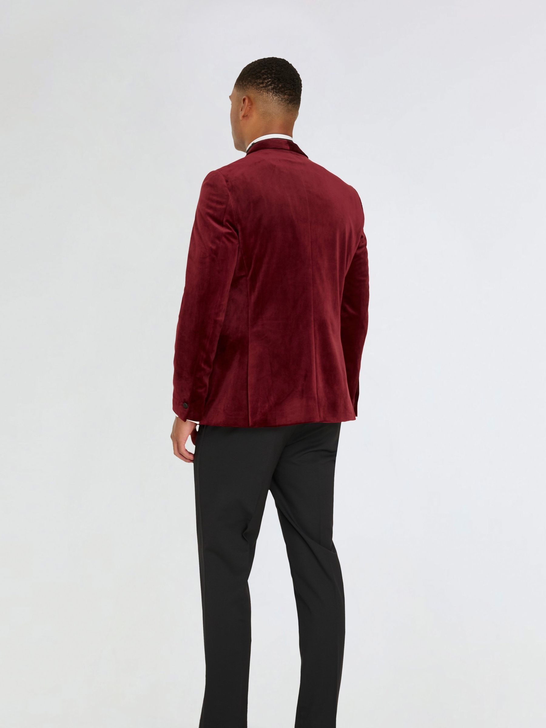 超安い Red Brown Harry Buy Leo with Jacket Dinner Tuxedo Velvet ジャケット・アウター