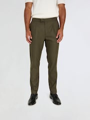 Harry Brown Green Arthur Flannel Trousers - Image 1 of 5