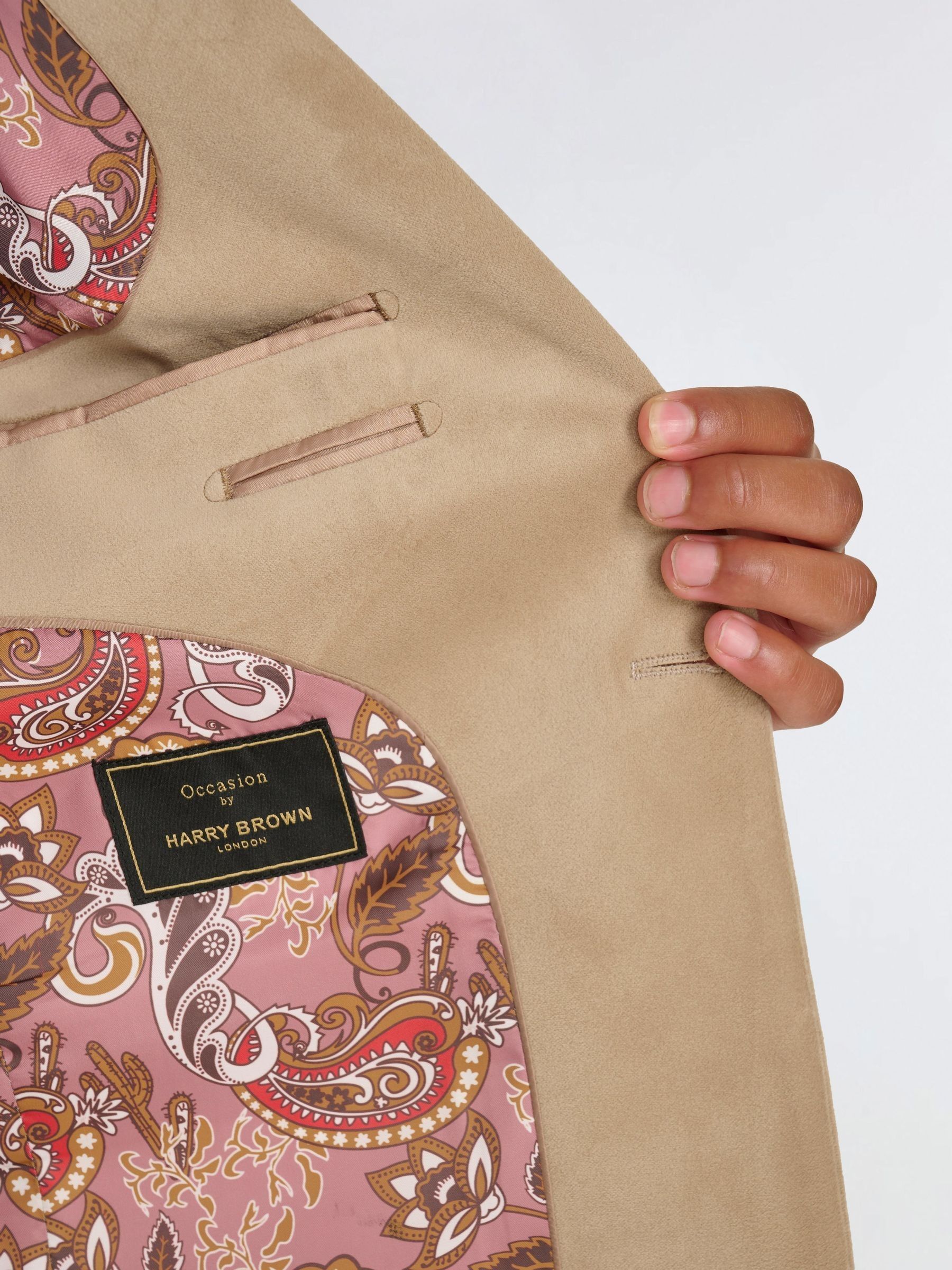 Buy Harry Brown Natural Leo Velvet Tuxedo Dinner Jacket with