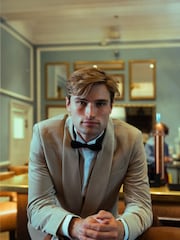 Harry Brown Natural Leo Velvet Tuxedo Dinner Jacket with Shawl Lapel Detail - Image 4 of 13