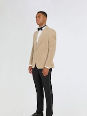 Harry Brown Natural Leo Velvet Tuxedo Dinner Jacket with Shawl Lapel Detail - Image 7 of 13