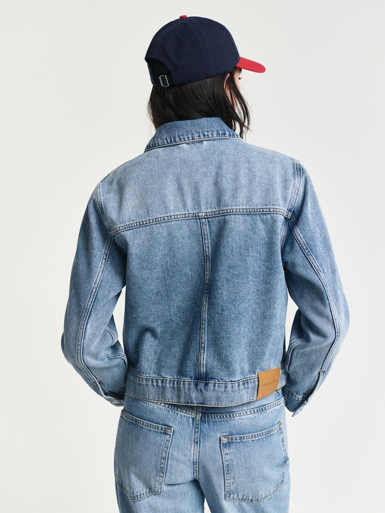 GANT Blue Denim 100% Cotton Jacket - Image 2 of 4