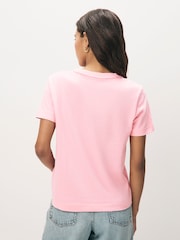 GANT Pink Regular-Fit Shield Short Sleeve T-Shirt - Image 2 of 2
