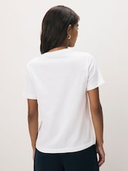 GANT White Regular-Fit Shield Short Sleeve T-Shirt - Image 2 of 2