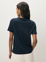 GANT Navy Regular-Fit Shield Short Sleeve T-Shirt - Image 2 of 2
