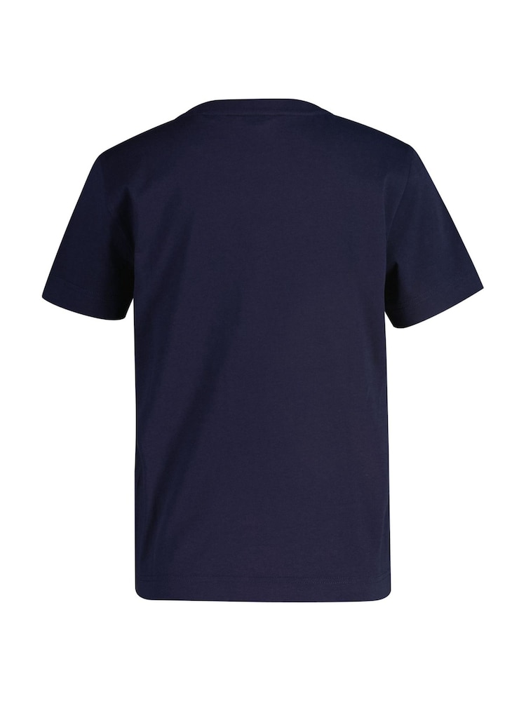 GANT Navy Regular-Fit Shield Short Sleeve T-Shirt - Image 5 of 5