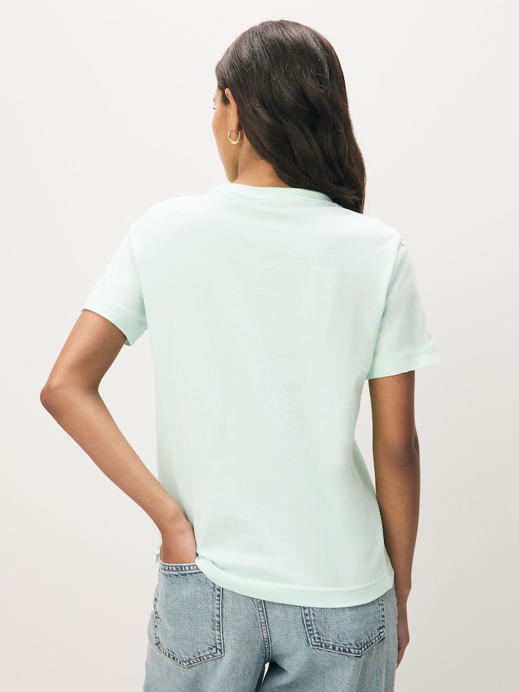 GANT Mint Green Regular-Fit Shield Short Sleeve T-Shirt - Image 2 of 2