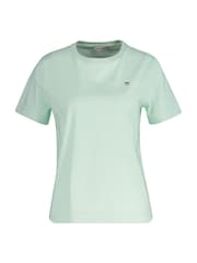 GANT Mint Green Regular-Fit Shield Short Sleeve T-Shirt - Image 4 of 5