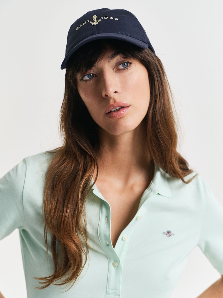 GANT Mint Green Slim-Fit Polo Shirt - Image 4 of 4