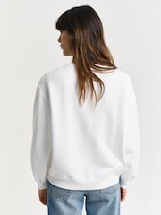 GANT Cream Shield Crew Neck Sweatshirt - Image 2 of 4