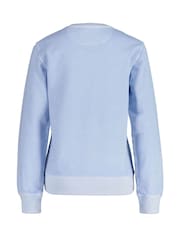 GANT Blue Regular-Fit Crew Neck Sweatshirt - Image 2 of 2