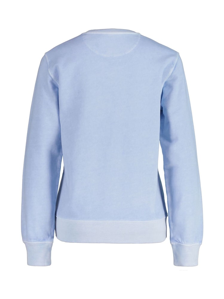 GANT Blue Regular-Fit Crew Neck Sweatshirt - Image 2 of 2