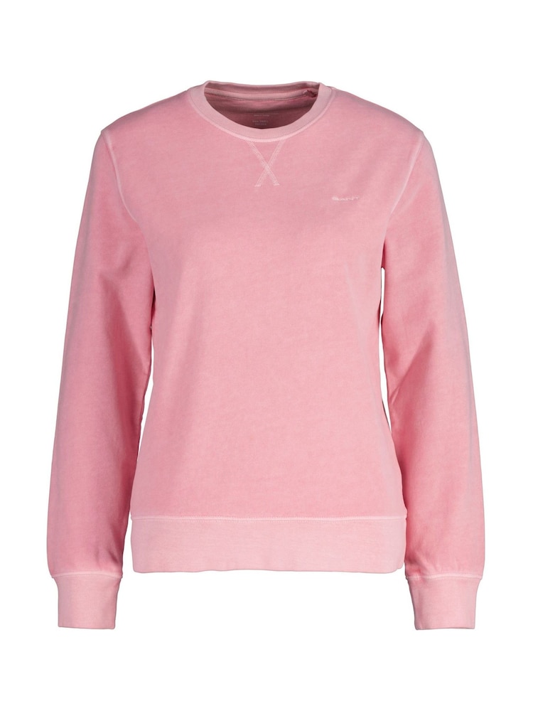 GANT Pink Regular-Fit Crew Neck Sweatshirt - Image 1 of 2