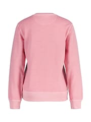 GANT Pink Regular-Fit Crew Neck Sweatshirt - Image 2 of 2