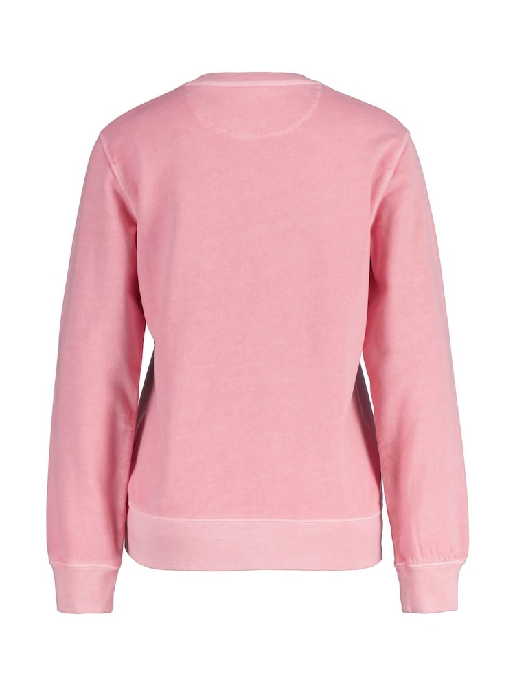 GANT Pink Regular-Fit Crew Neck Sweatshirt - Image 2 of 2