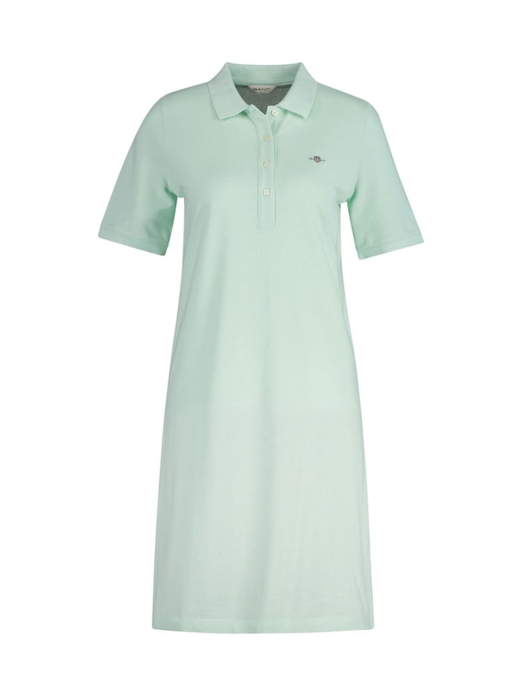 GANT Mint Green Shield Short Sleeve Pique 100% Cotton Polo Dress - Image 1 of 3