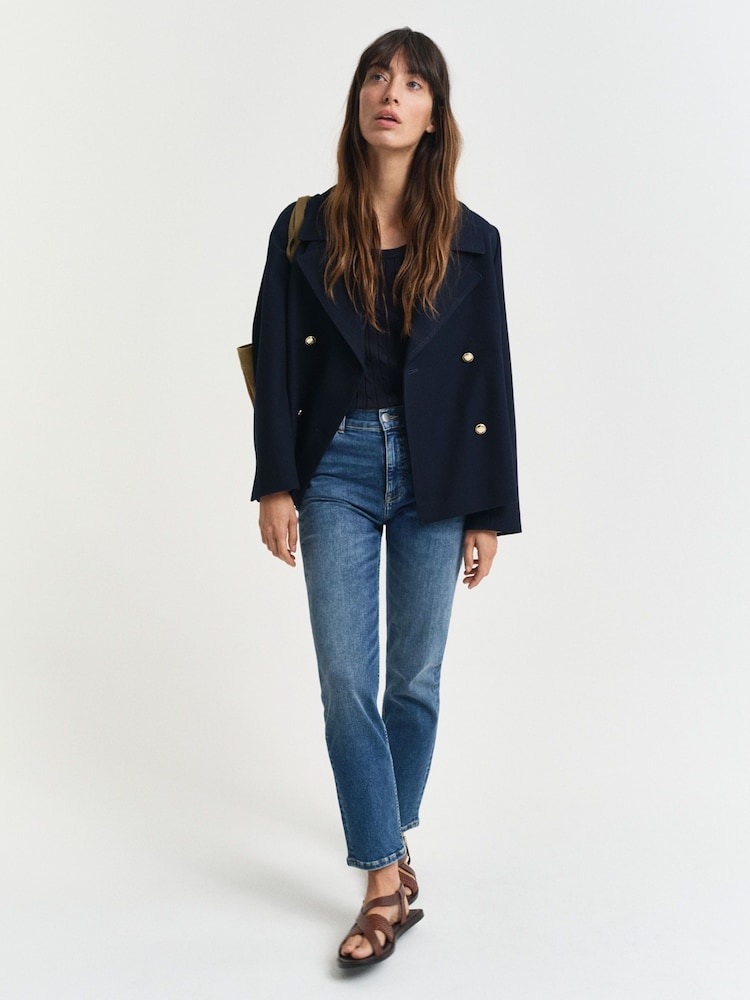 GANT Blue Denim Slim-Fit Jeans - Image 3 of 6