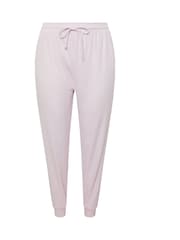 Yours Curve Pink Waffle Cuffed Joggers - Image 5 of 5