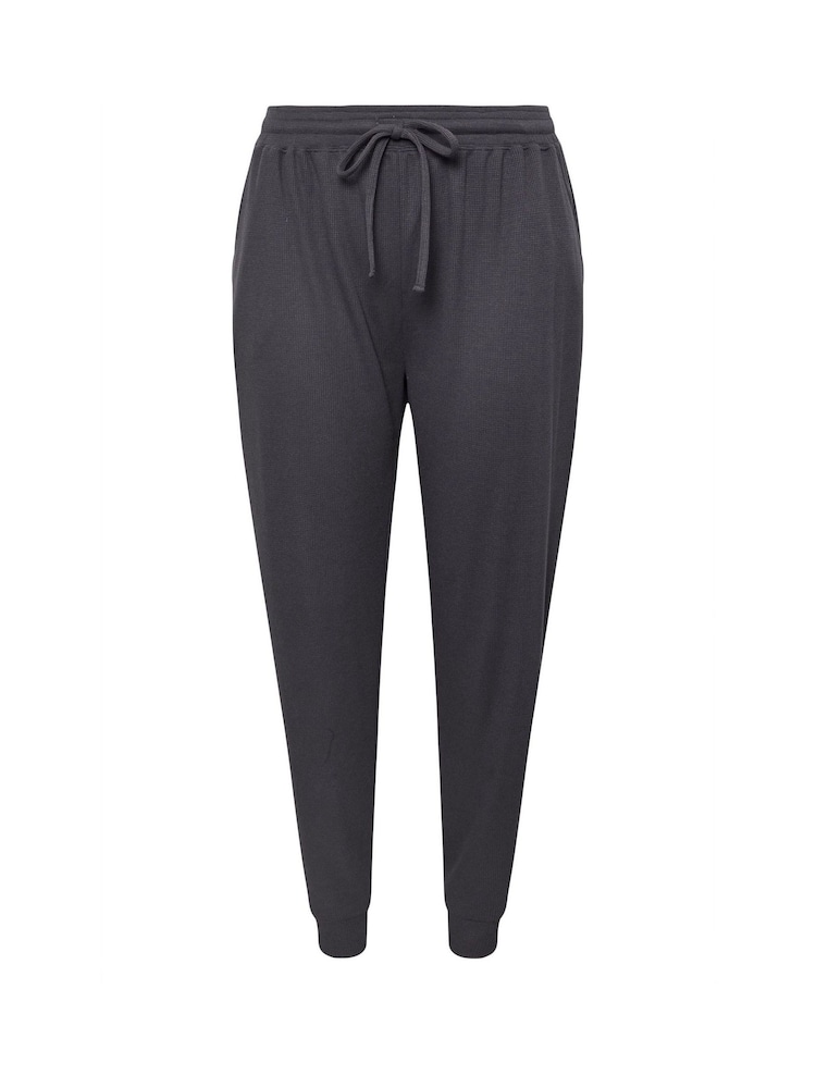 Gris antracita - Yours Curve Waffle Cuffed Joggers - Imagen 4 de 4 Gris antracita - Yours Curve Waffle Cuffed Joggers - Imagen 4 de 4