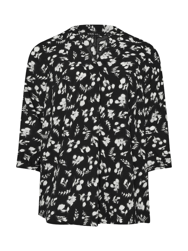 Yours Curve Black Textured Tunic - Image 5 of 5