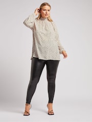 Yours Curve White London High Neck Blouse - Image 2 of 5
