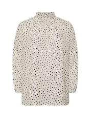 Yours Curve White London High Neck Blouse - Image 5 of 5