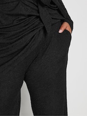 Yours Curve Black Co-Ord Textured Trousers - Image 3 of 4