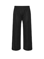 Yours Curve Black Co-Ord Textured Trousers - Image 4 of 4