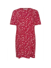 Yours Curve Red Starburst Sleep 100% Cotton Nighties - Image 5 of 5
