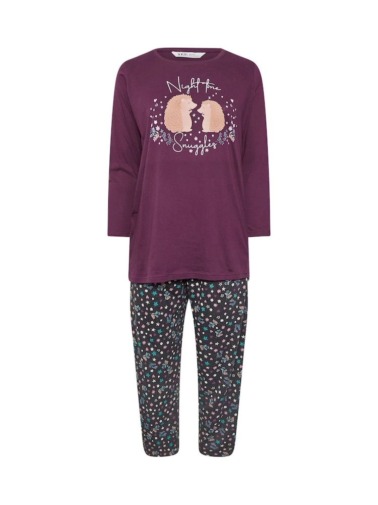 Yours Curve Woodland Long Sleeve Wide Leg Pyjamas Set - Imagen 6 de 6 Yours Curve Woodland Long Sleeve Wide Leg Pyjamas Set - Imagen 6 de 6