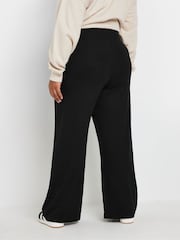 Yours Curve Black Wide Leg Yoga Trousers - Image 3 of 5