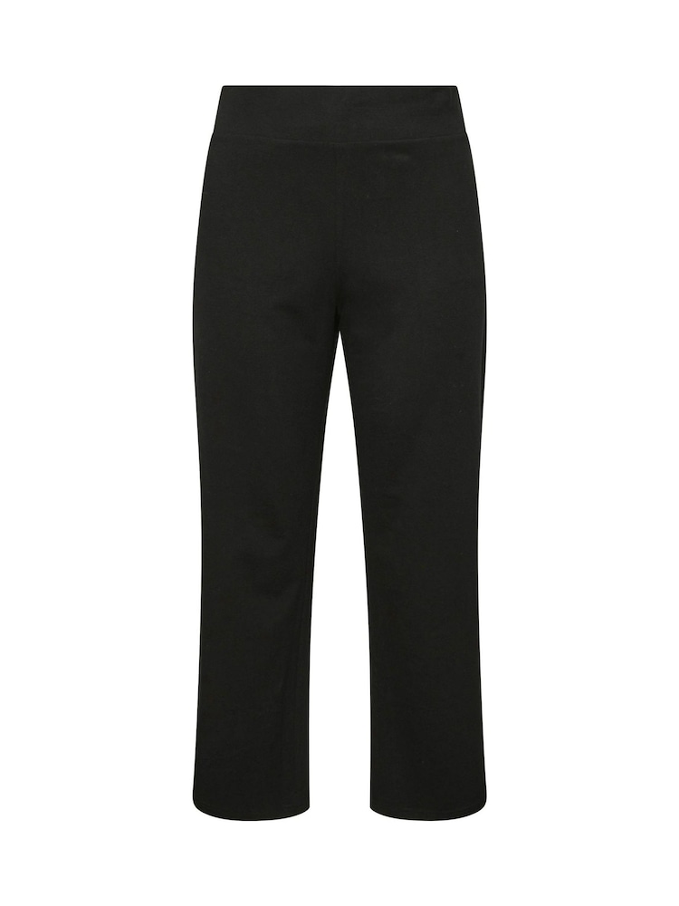 Yours Curve Black Wide Leg Yoga Trousers - Image 5 of 5