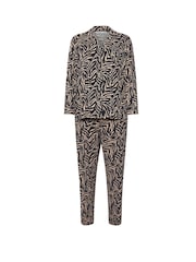 Yours Curve Natural Soft Touch Zebra Pyjamas Set - Image 5 of 5